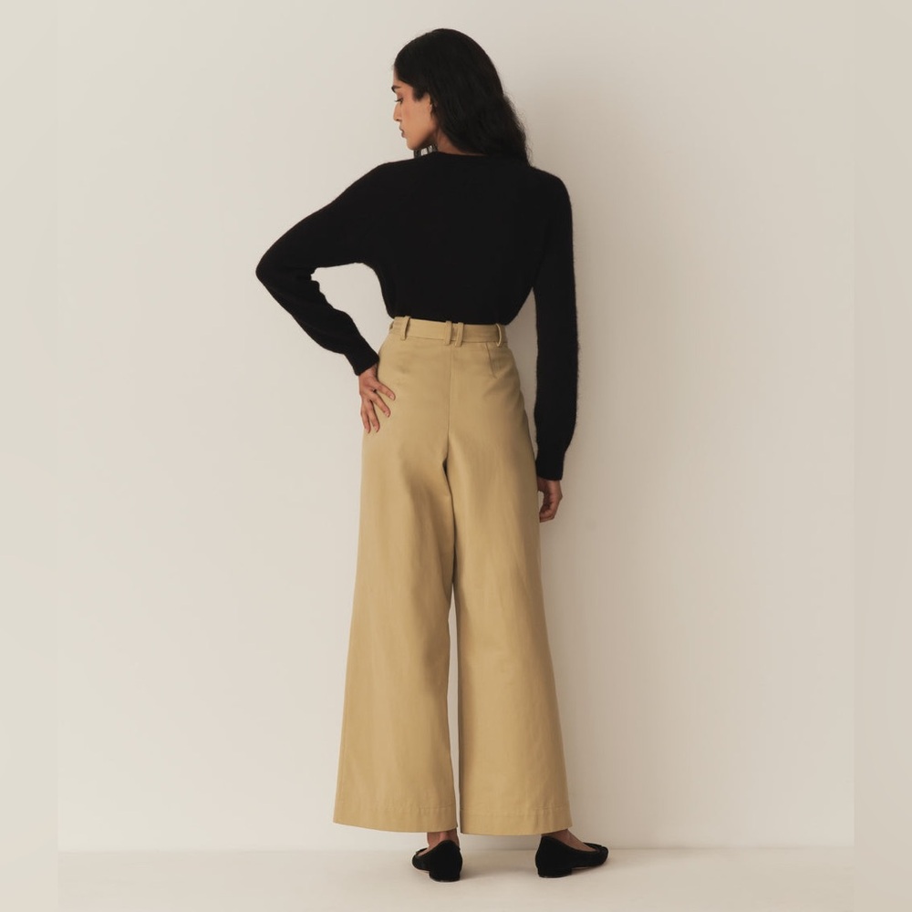 NWT Doen Hilarie Pant in Stone Size 4 (retail $268) - Picture 3 of 6